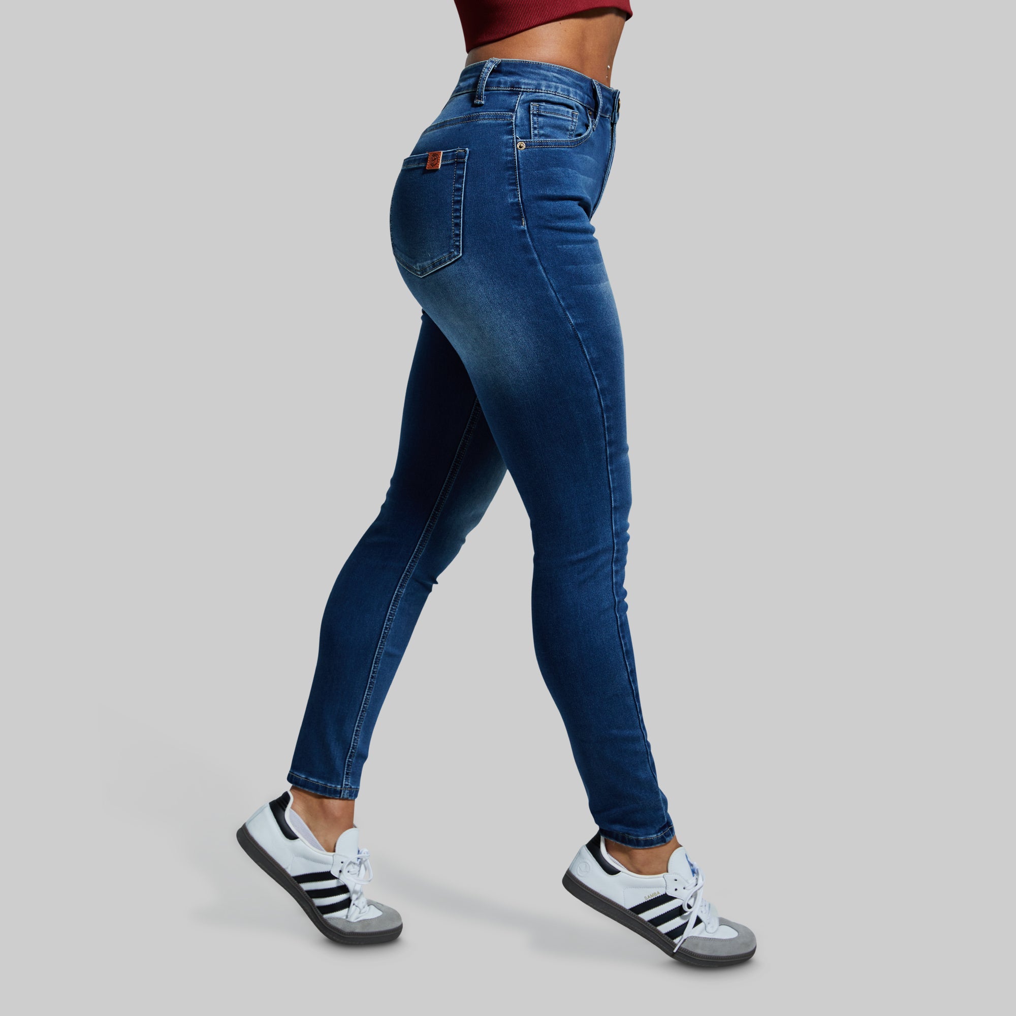Women's High Waist Super Stretch Premium Fabric Skinny Jeans