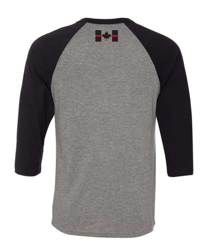 Raglan Thin Red Line (Grey/Black)