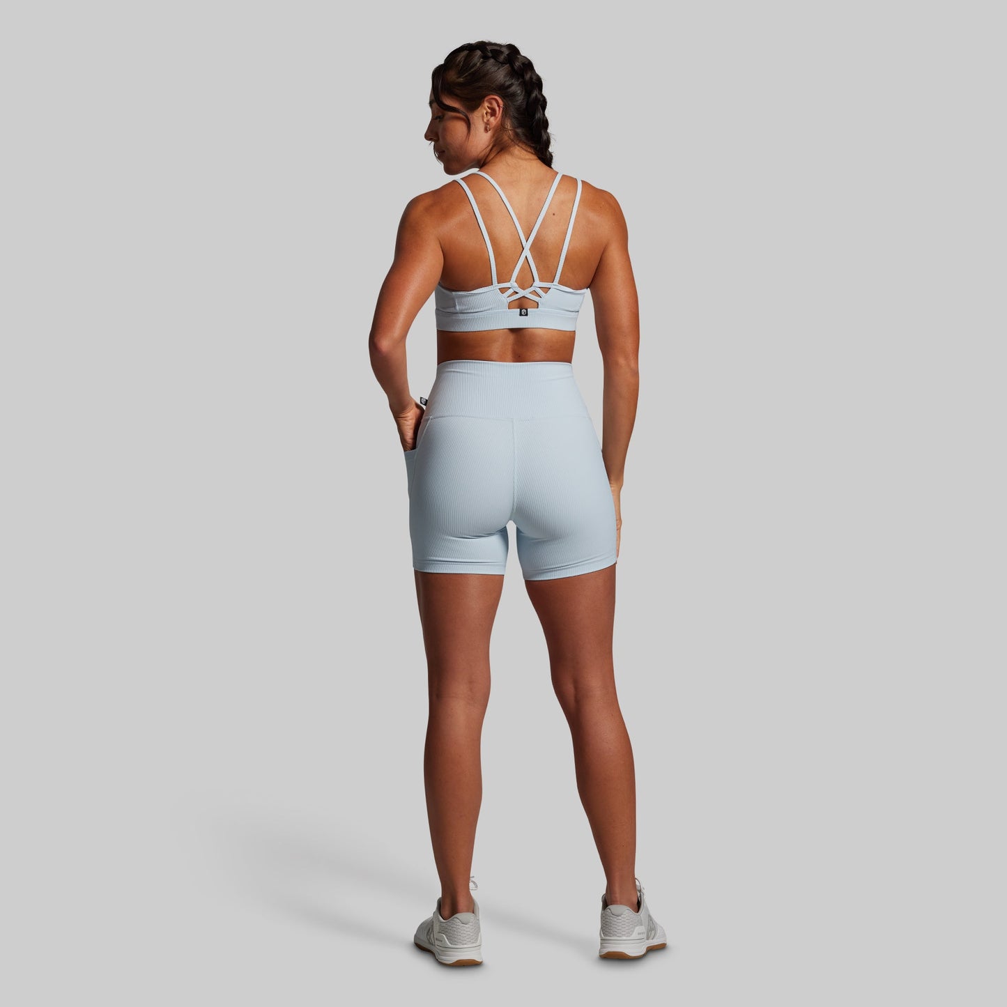 Lotus Sports Bra (Chambray)