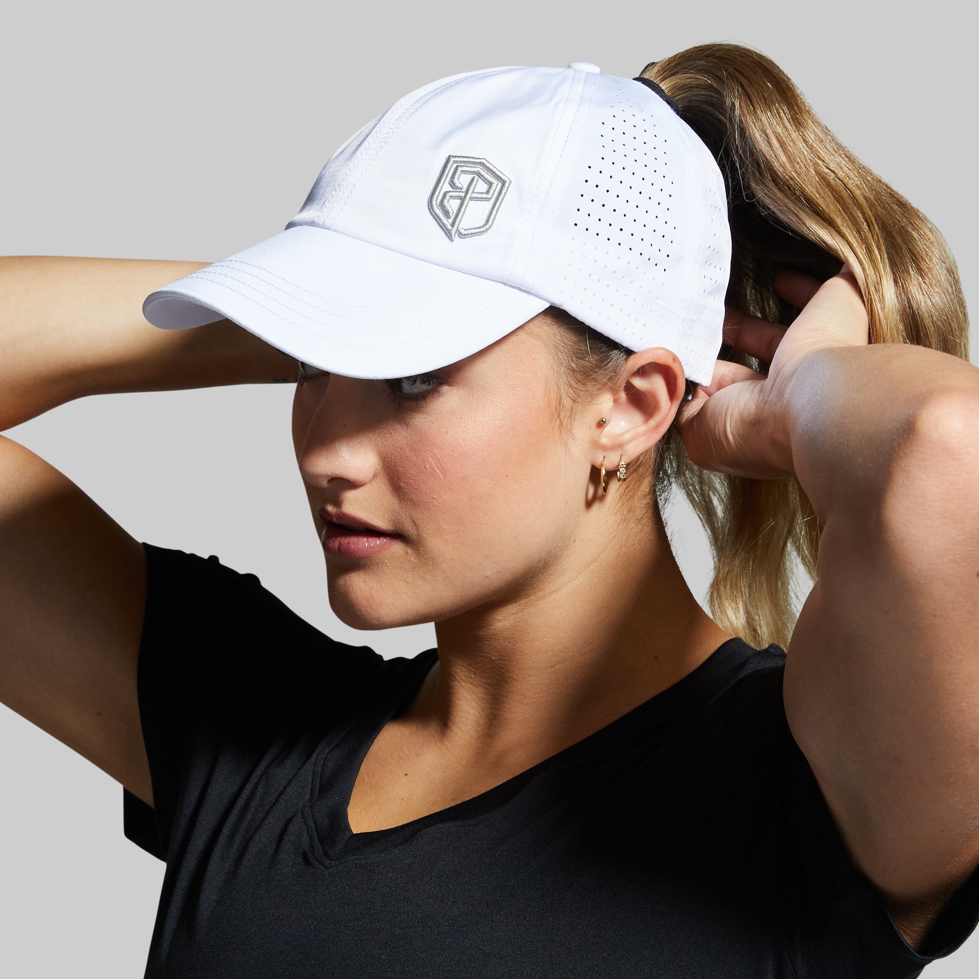 Ladies white shop baseball cap