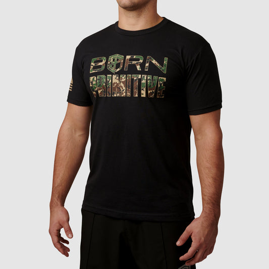 Hungriest Man Eats T-Shirt 2.0 (Woodland-Black/Tan)
