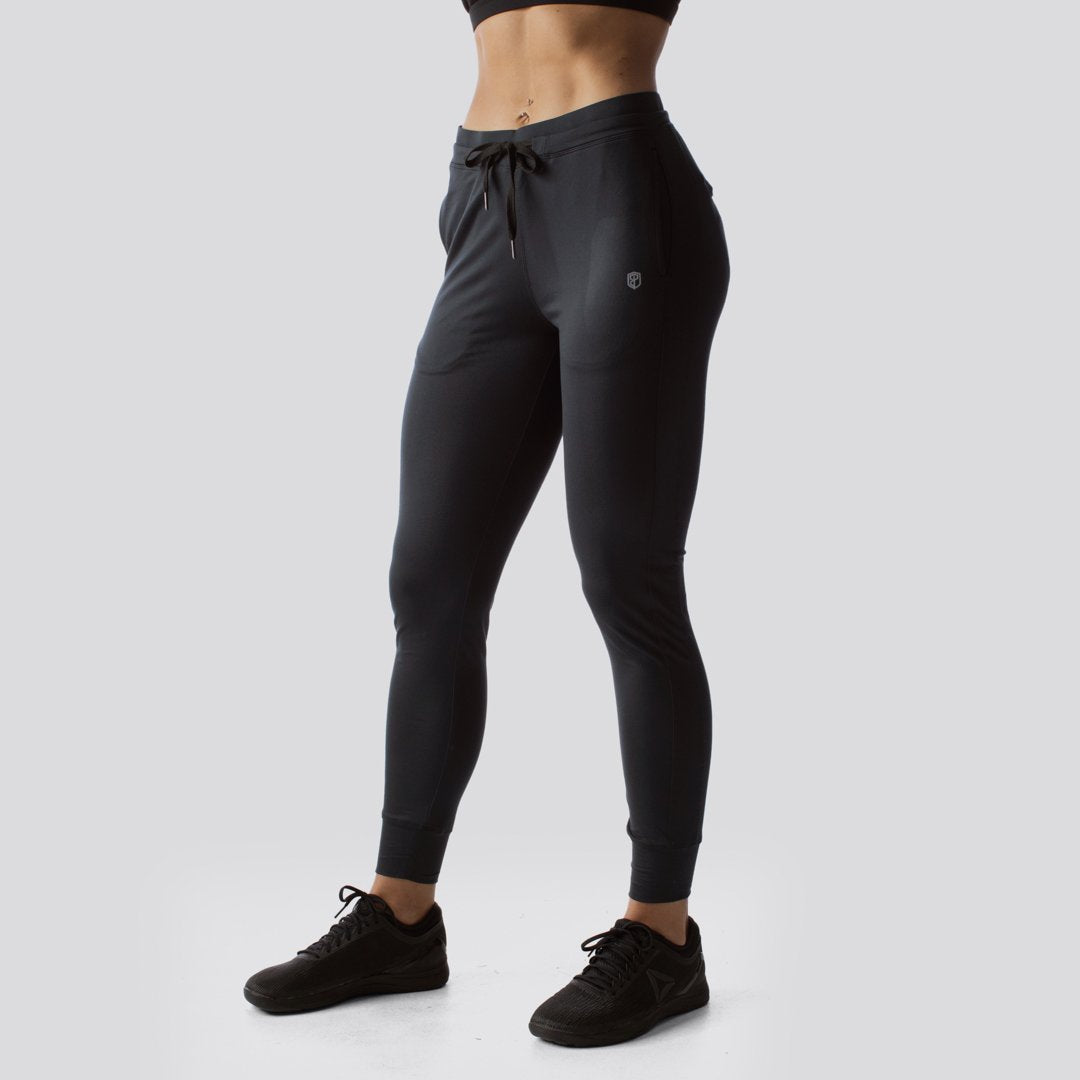 Work For It Active Black Joggers – Pink Lily