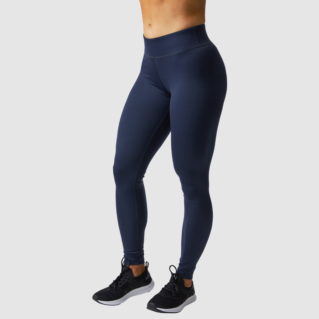 Navy Sports Leggings  Women's Workout Tights – bornprimitive canada