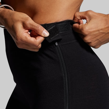 Women's Ridgeline Merino Full Zip Bottom 240 (Black)