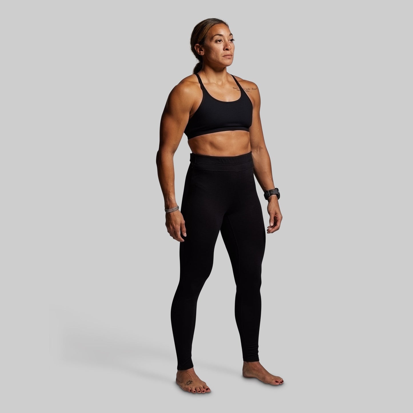 Women's Ridgeline Merino Full Zip Bottom 165 (Black)