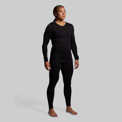 Women's Ridgeline Merino Thermal Top 165 (Black)