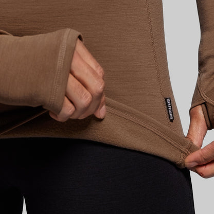 Women's Ridgeline Merino Thermal Top 240 (Coyote Brown)