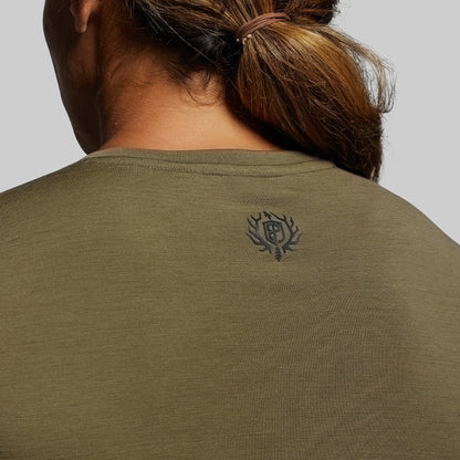 Women's Ridgeline Merino Thermal Top 165 (OD Green)