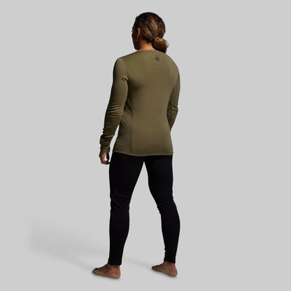 Women's Ridgeline Merino Thermal Top 165 (OD Green)