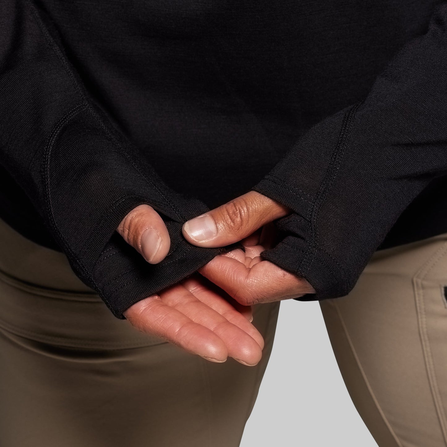 Women's Ridgeline Merino Half Zip Hoodie 165 (Black)