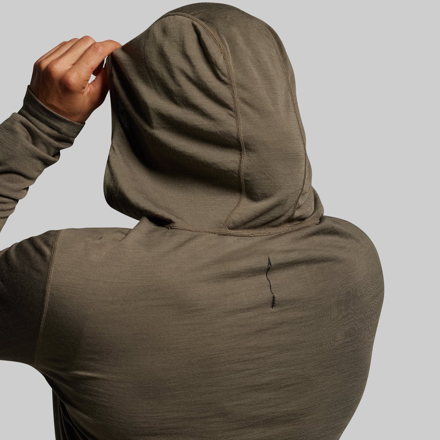 Women's Ridgeline Merino Half Zip Hoodie 165 (OD Green)