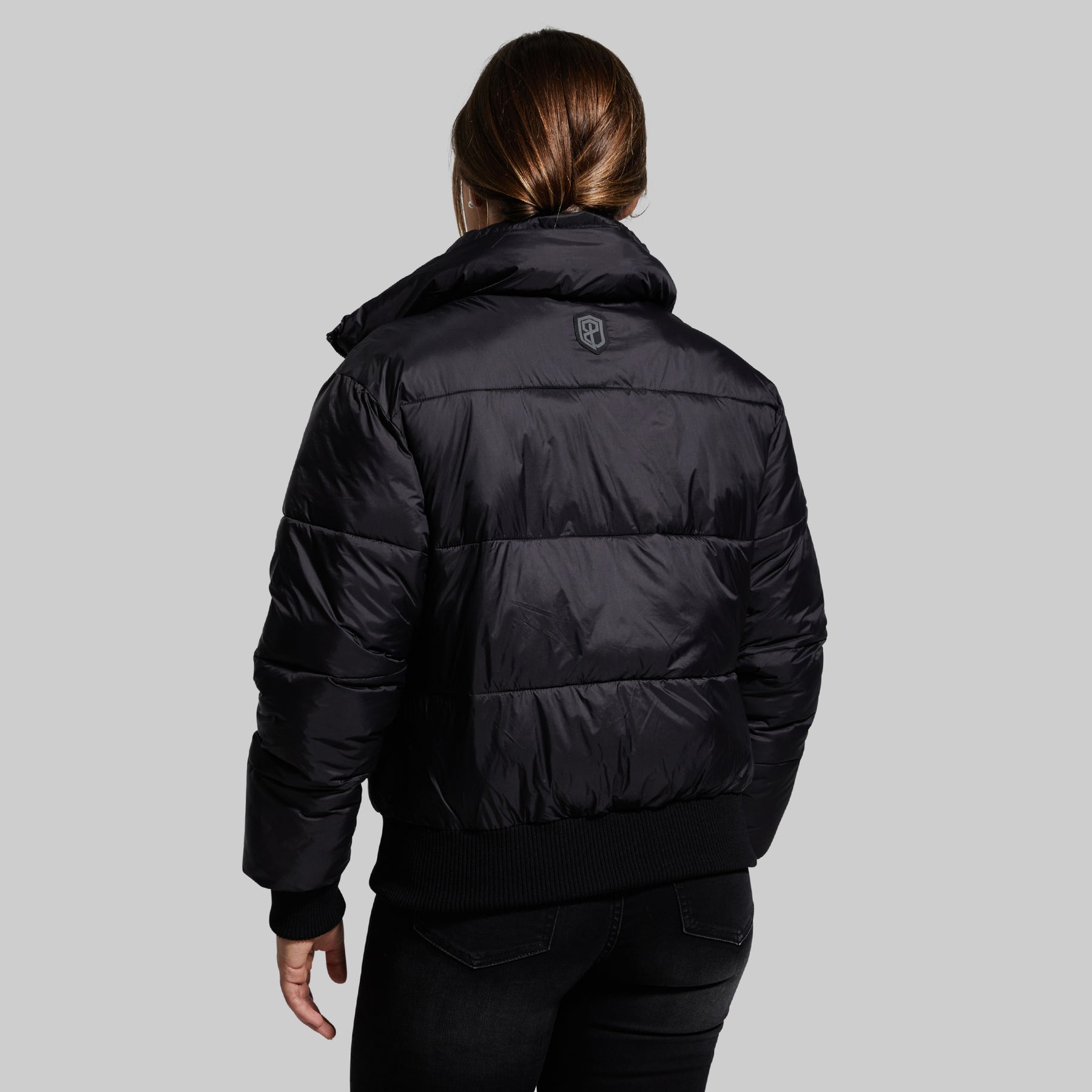 Women's Black Cropped Puffer Jacket  Black Puff Jacket – bornprimitive  canada