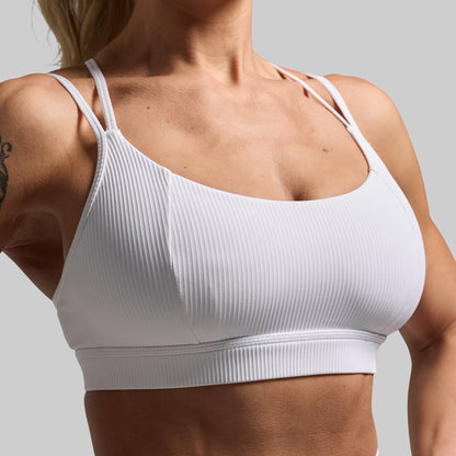 Lotus Sports Bra (White)