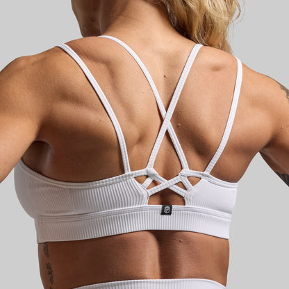 Lotus Sports Bra (White)