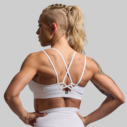 Lotus Sports Bra (White)