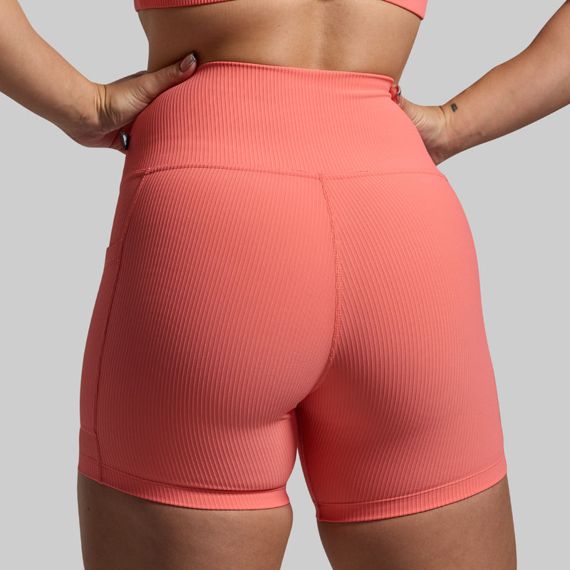 All or Nothing Short Set (Hot Peach)