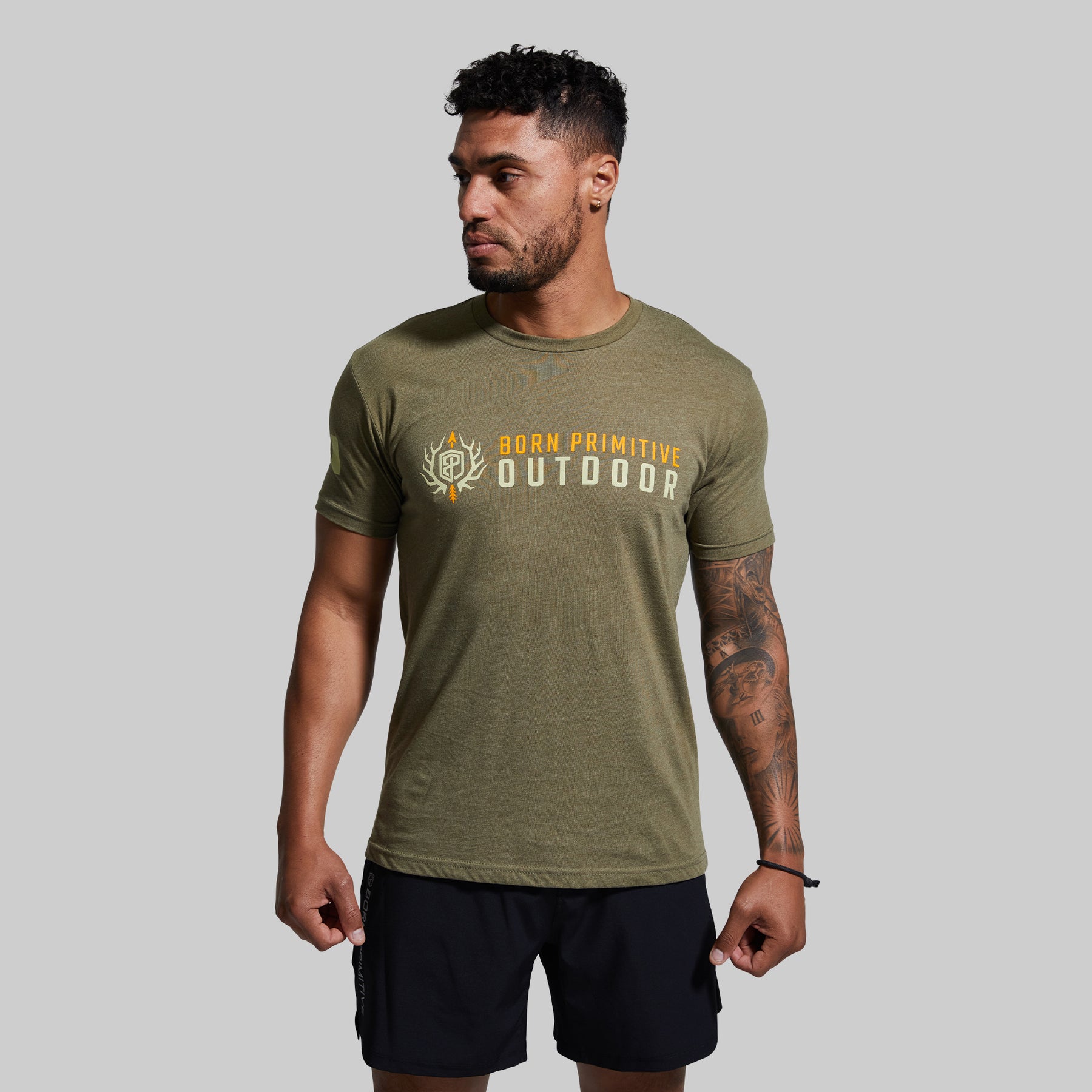 Canada Outdoor Brand T-Shirt (Tactical Green) – bornprimitive canada