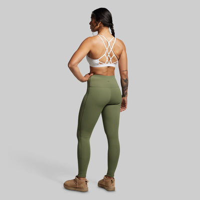 Fleece Lined Legging (Deep Green)