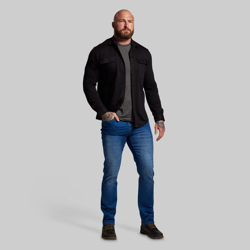 Woodsman Stretchy Flannel (Black)