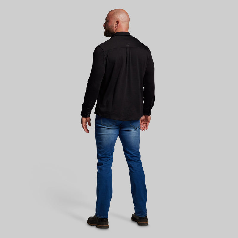 Woodsman Stretchy Flannel (Black)