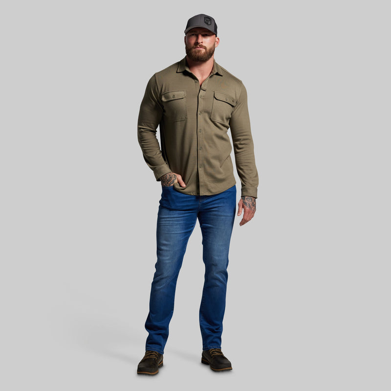 Woodsman Stretchy Flannel (OD Green)