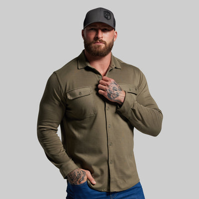 Woodsman Stretchy Flannel (OD Green)