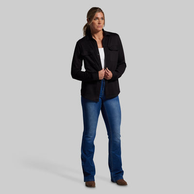 Woodsman Stretchy Flannel (Black)