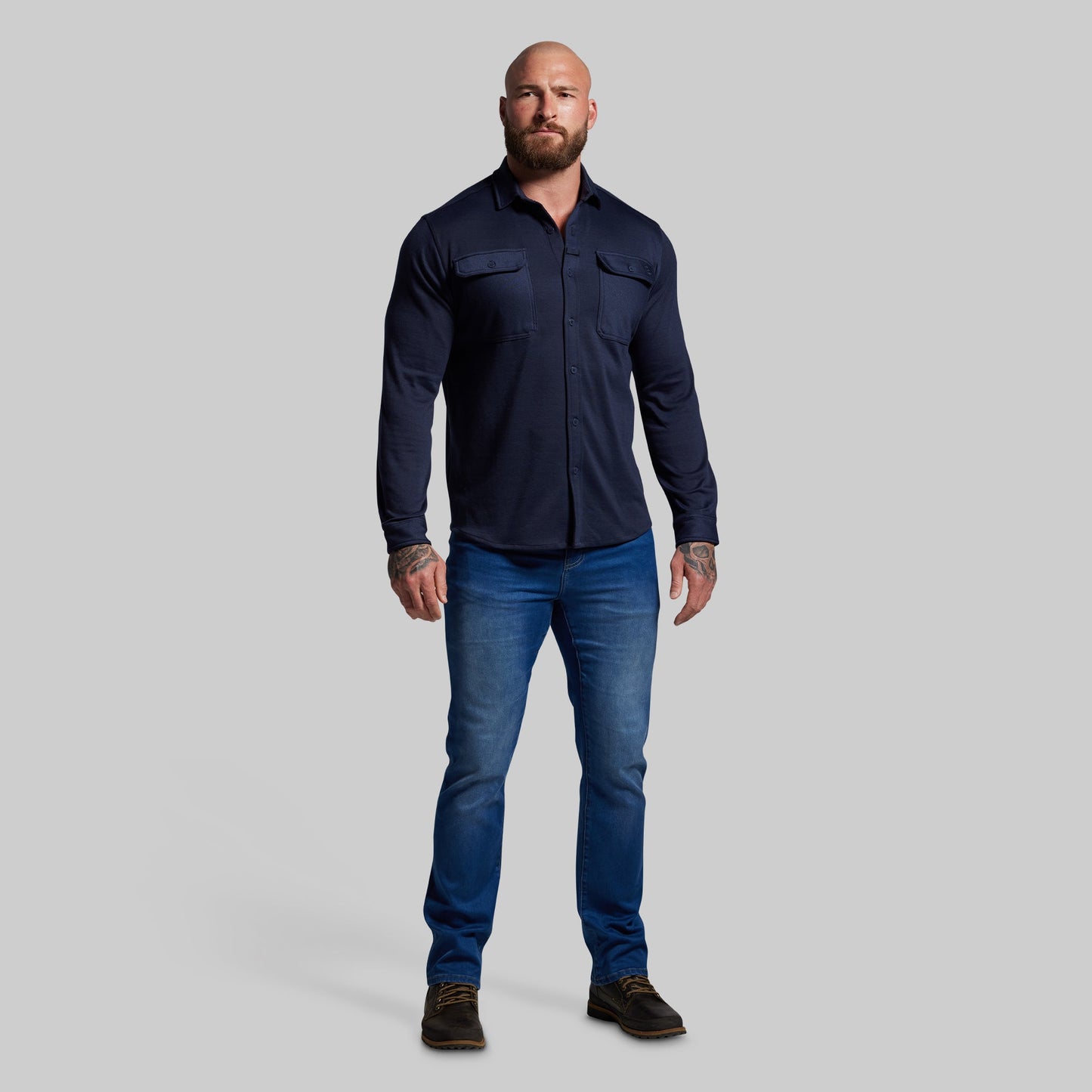 Woodsman Stretchy Flannel (BP Navy)
