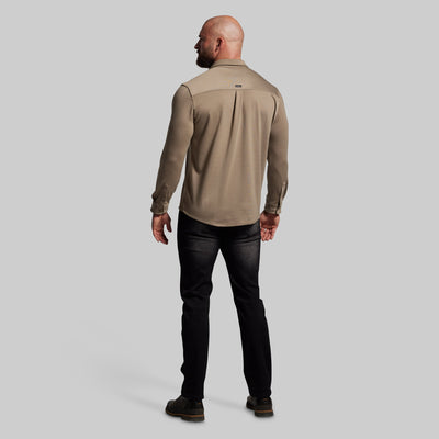 Woodsman Stretchy Flannel (Desert Tan)