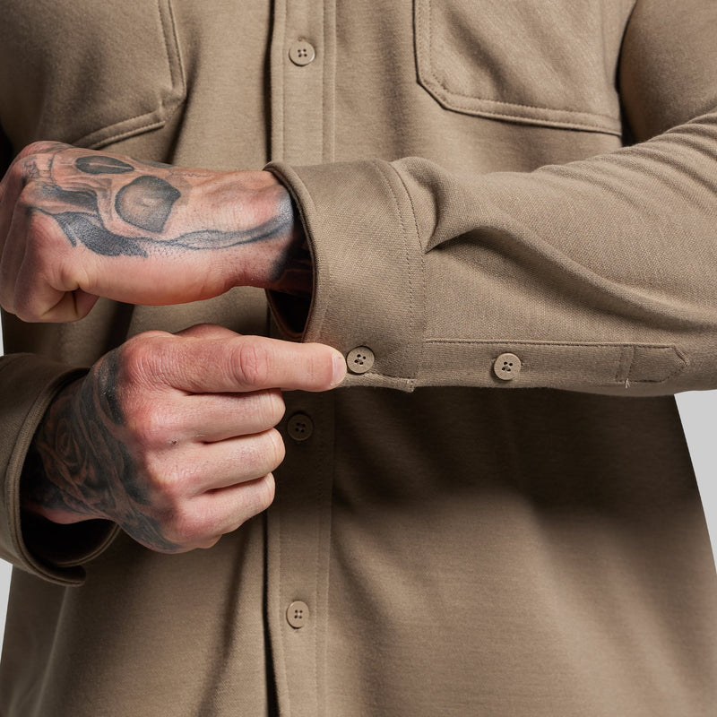 Woodsman Stretchy Flannel (Desert Tan)