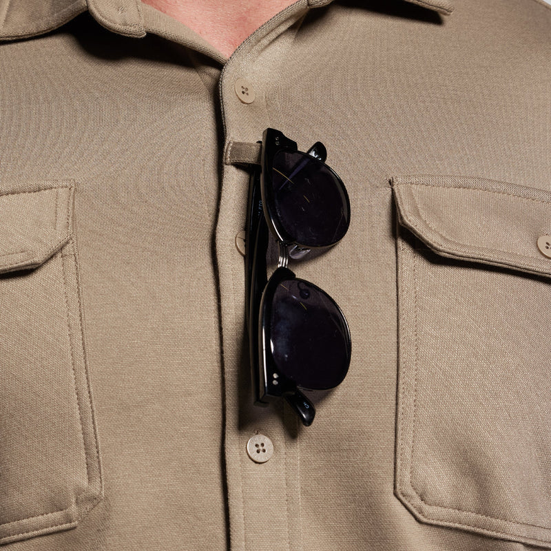 Woodsman Stretchy Flannel (Desert Tan)