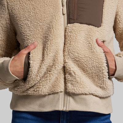 Women's All Season Sherpa Full Zip (Oatmeal)