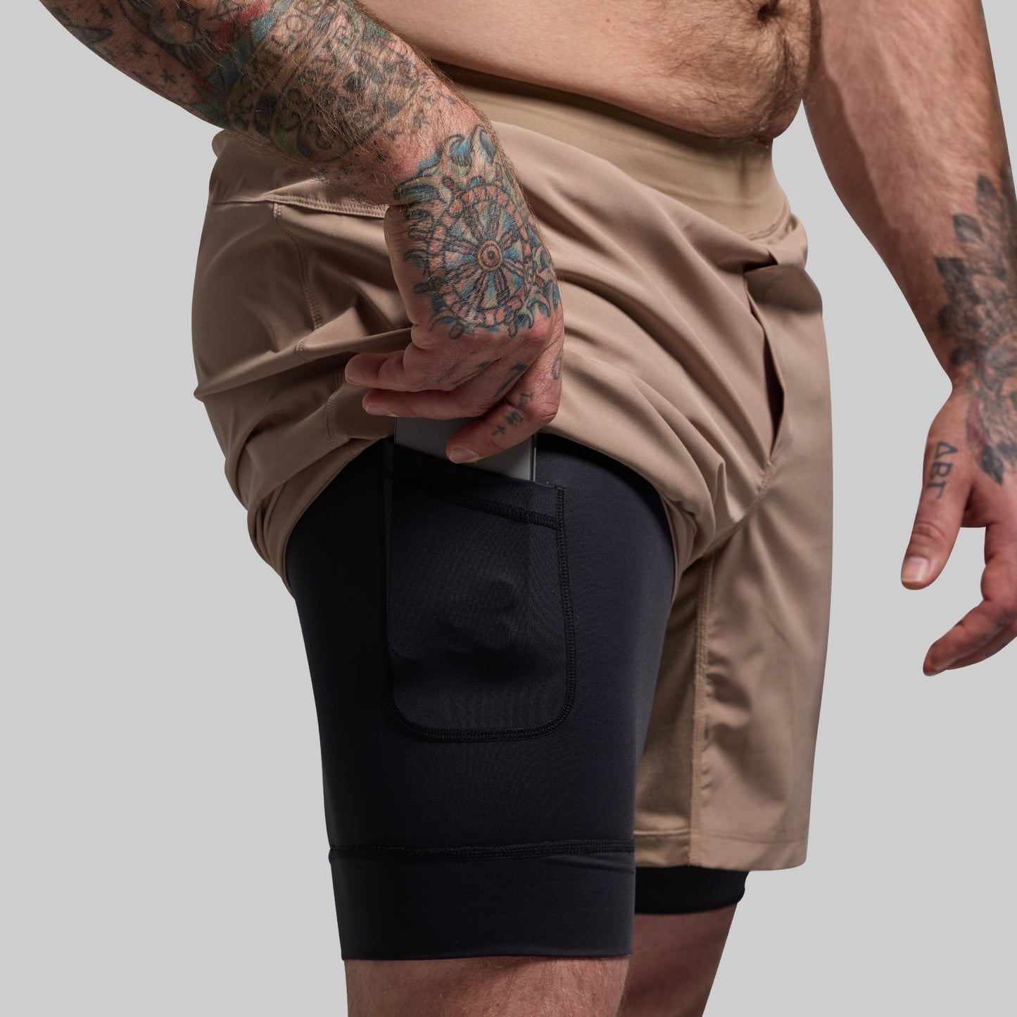 Versatile Short w/ Compression 7" (Mocha)