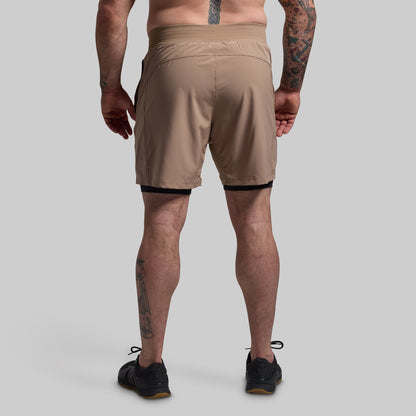 Versatile Short w/ Compression 7" (Mocha)