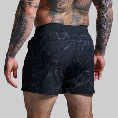 Versatile Short w/ Compression 5" (Black Marble)