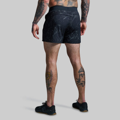 Versatile Short w/ Compression 5" (Black Marble)