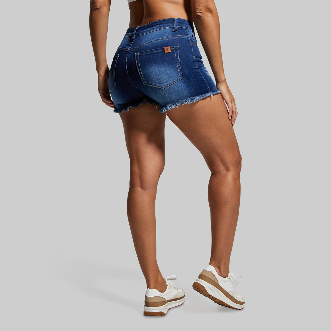 Dark Wash Denim Shorts | Dark Blue Jean Shorts – Born