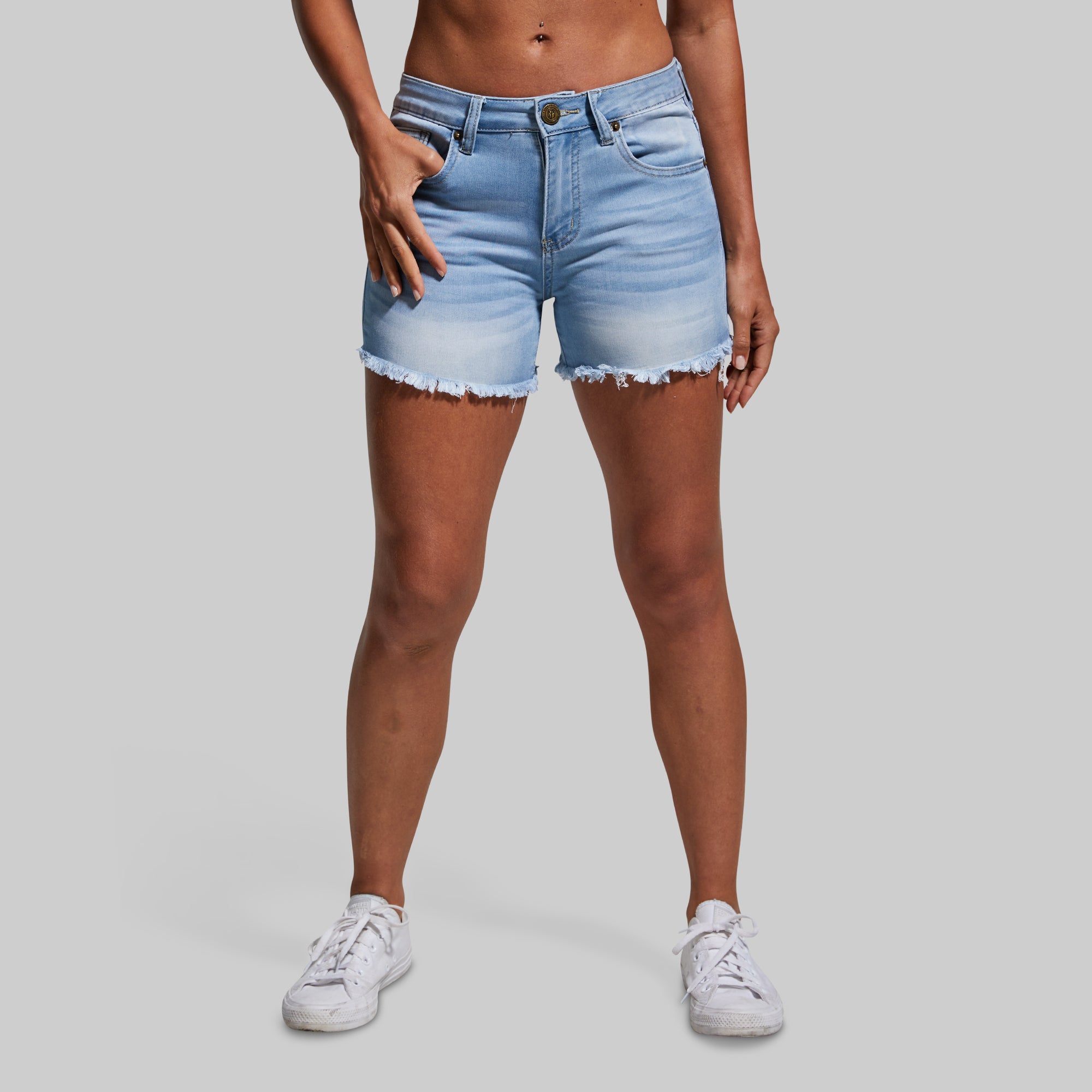 Flex Stretchy Jean Shorts (Light Wash) | Born Primitive – Born