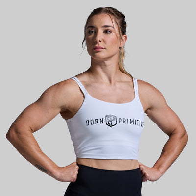 Don't Get It Twisted Sports Bra (Brand Strength-White Black)