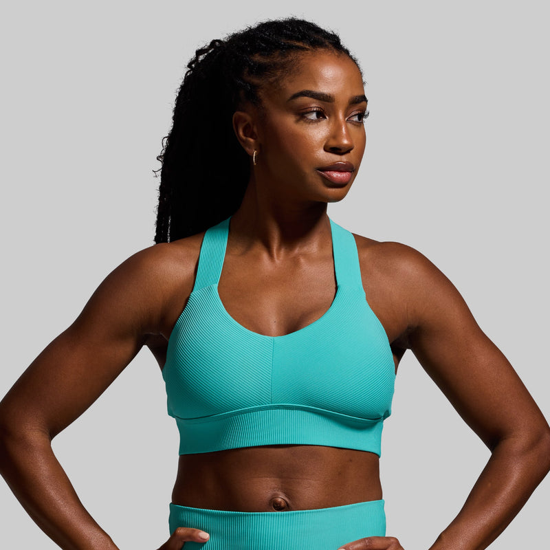 All or Nothing Sports Bra (Turquoise)