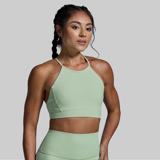 Break the Limits Sports Bra (Cameo Green)