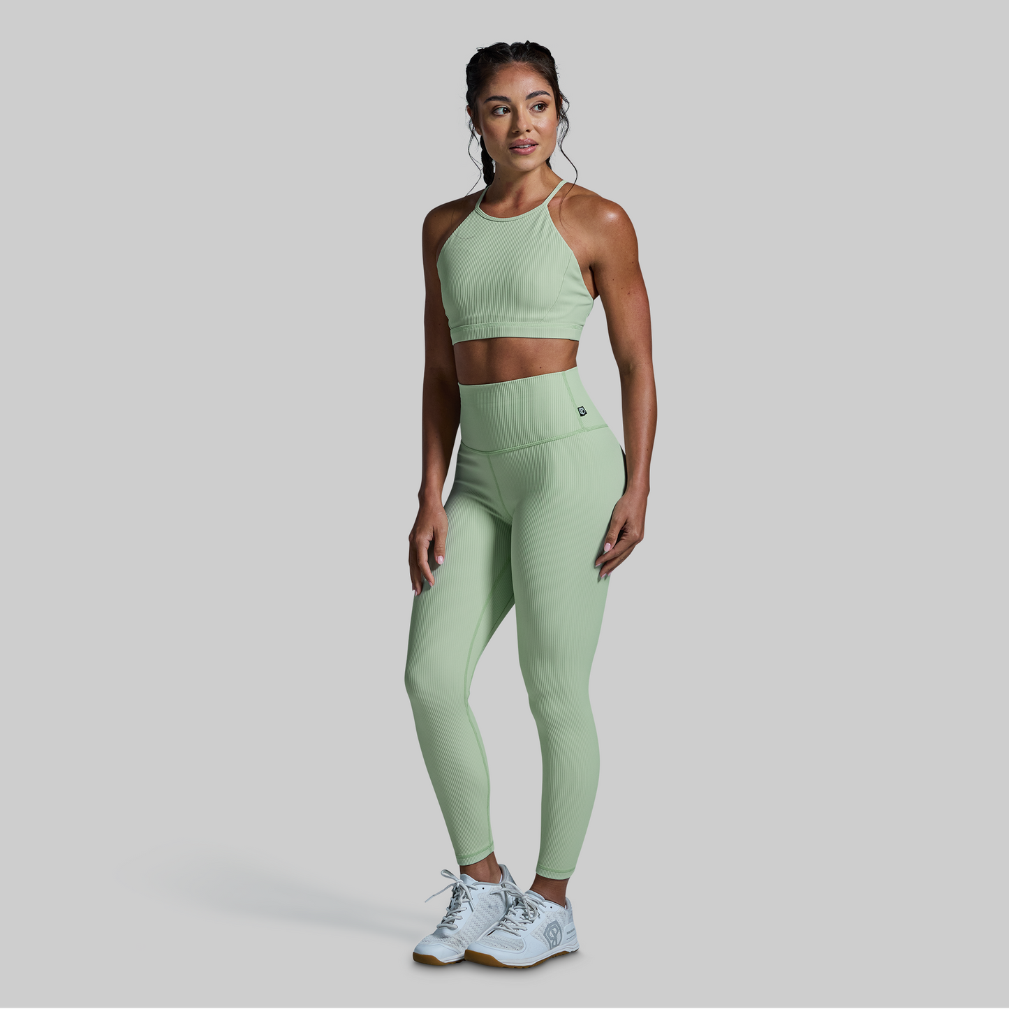 Break the Limits Sports Bra (Cameo Green)