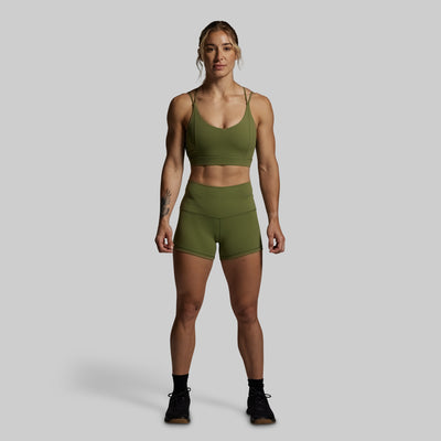 New Heights Booty Short Set (Army Green)