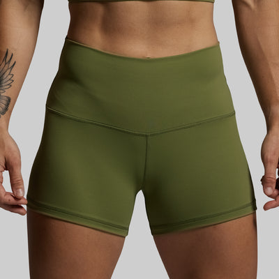 New Heights Booty Short Set (Army Green)