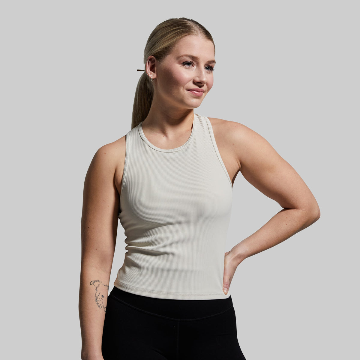 Perfect Ribbed Tank (Oatmeal) – Born Primitive Canada