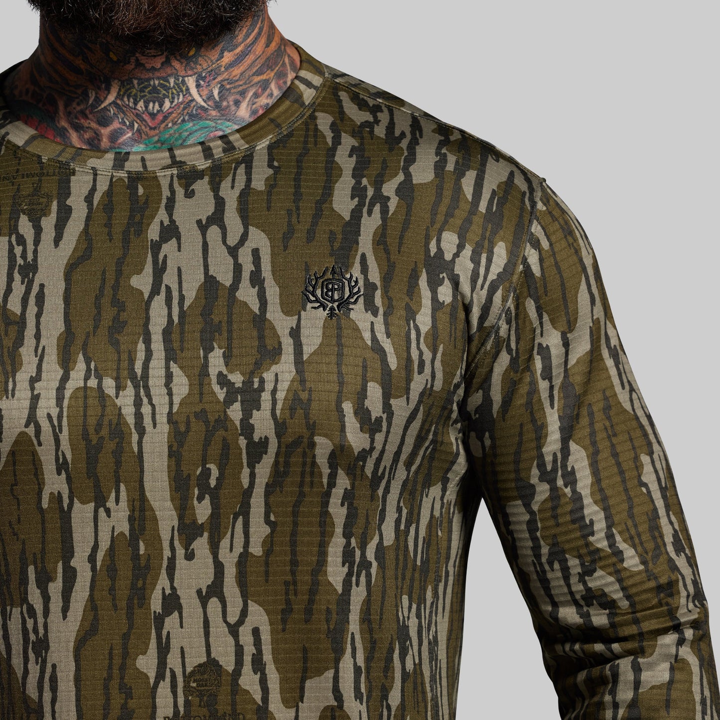 Quiver Grid Fleece Thermal Top (Mossy Oak® Original Bottomland®)