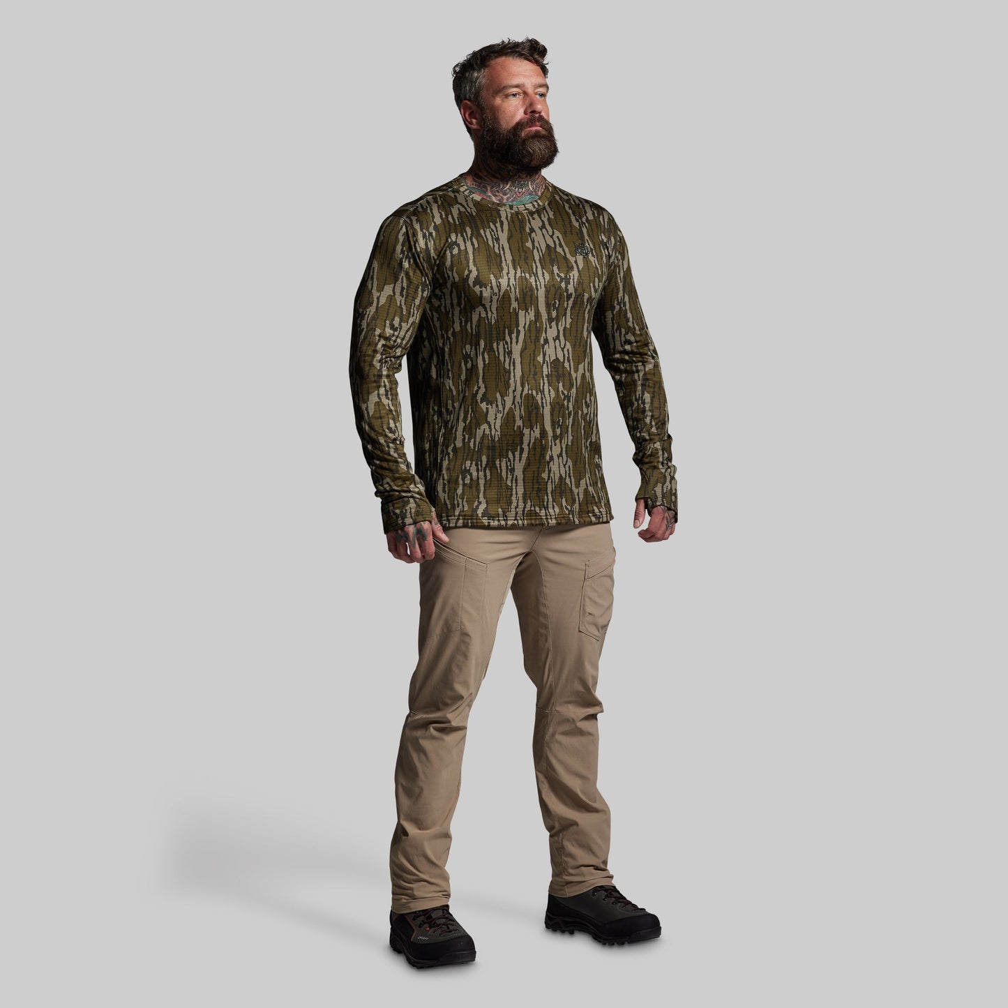 Quiver Grid Fleece Thermal Top (Mossy Oak® Original Bottomland®)