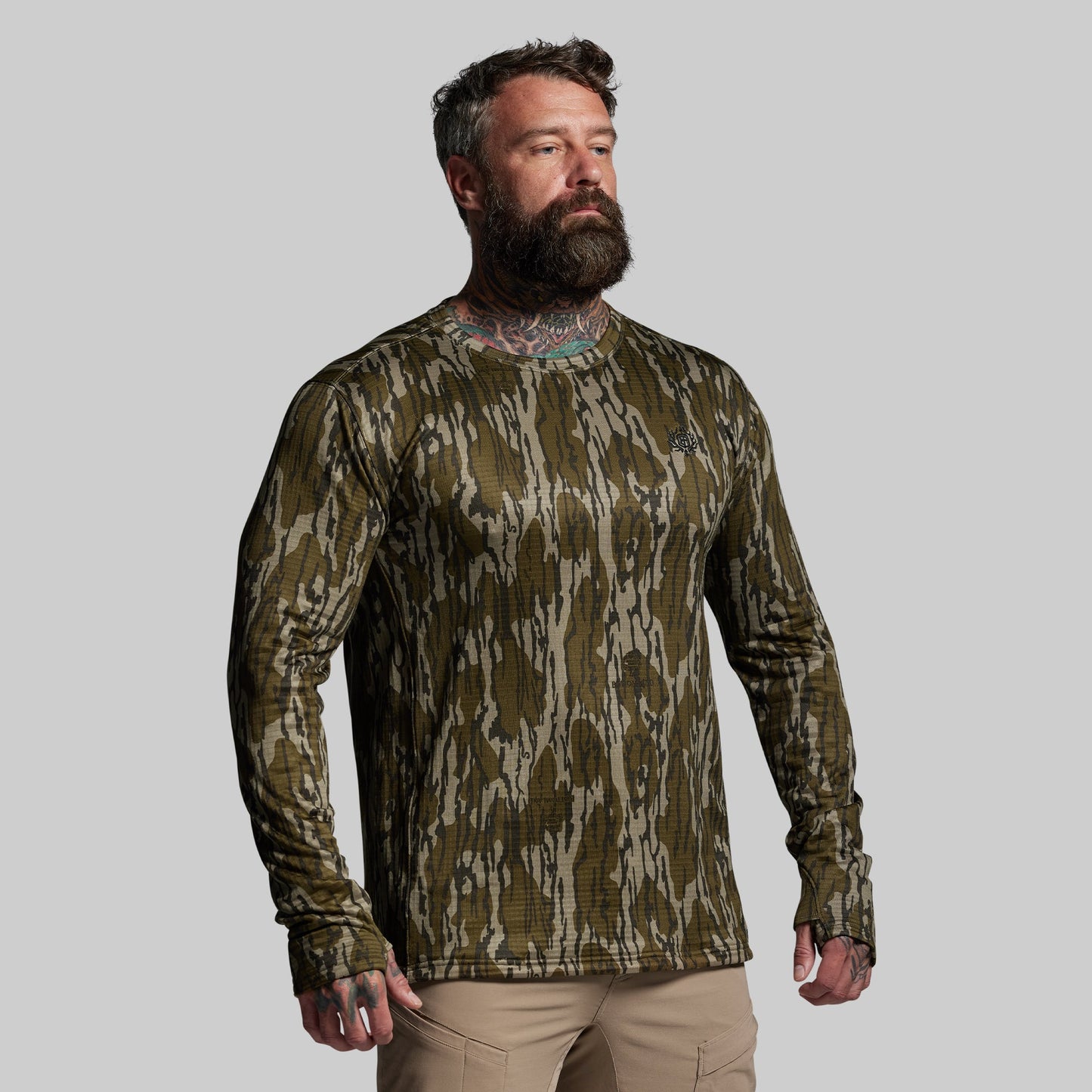 Quiver Grid Fleece Thermal Top (Mossy Oak® Original Bottomland®)