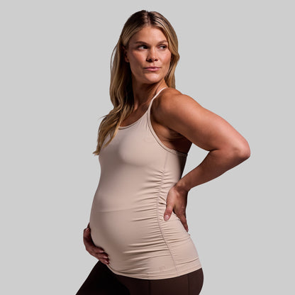 Maternity Drop Shot Tank (Oatmeal)