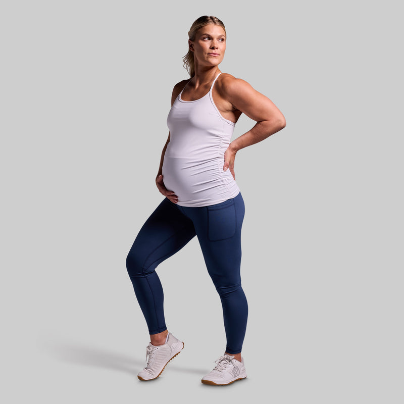 Maternity Drop Shot Tank (White)